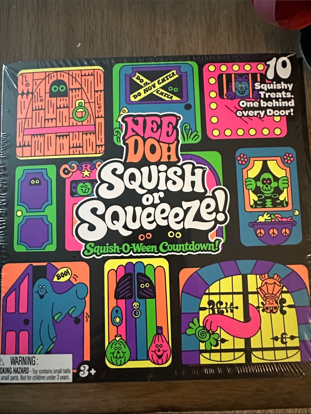 Needoh Squish or Squeeze! Squish-O-Ween Countdown - Black/Multicolor